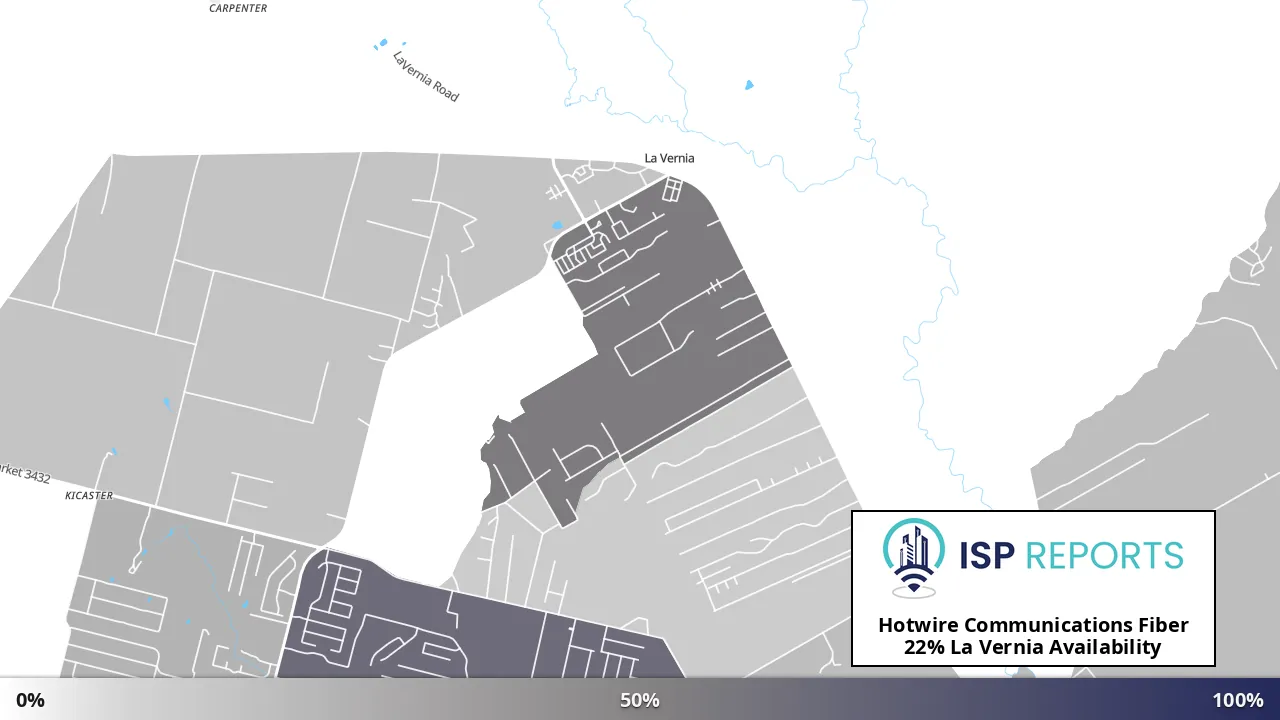 La Vernia, TX map of internet availability