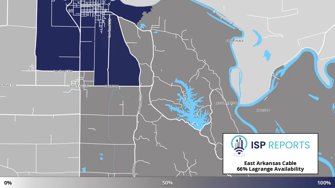 Lagrange, AR map of internet availability