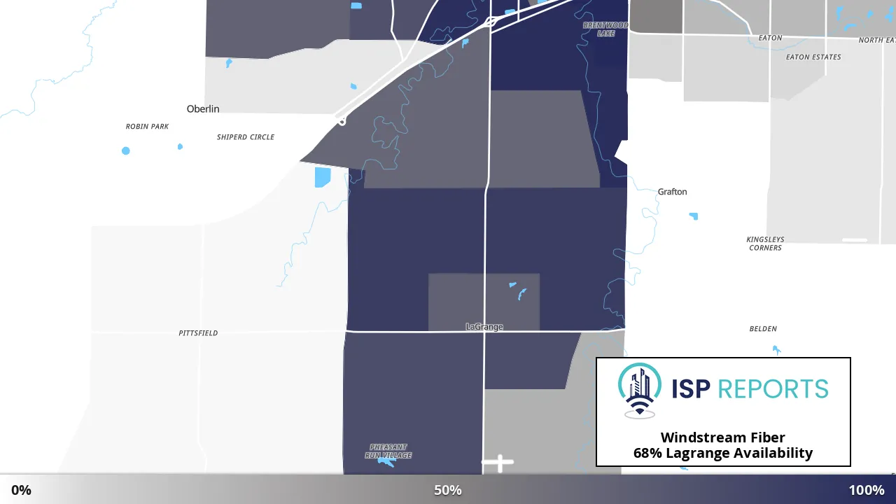Lagrange, OH map of internet availability