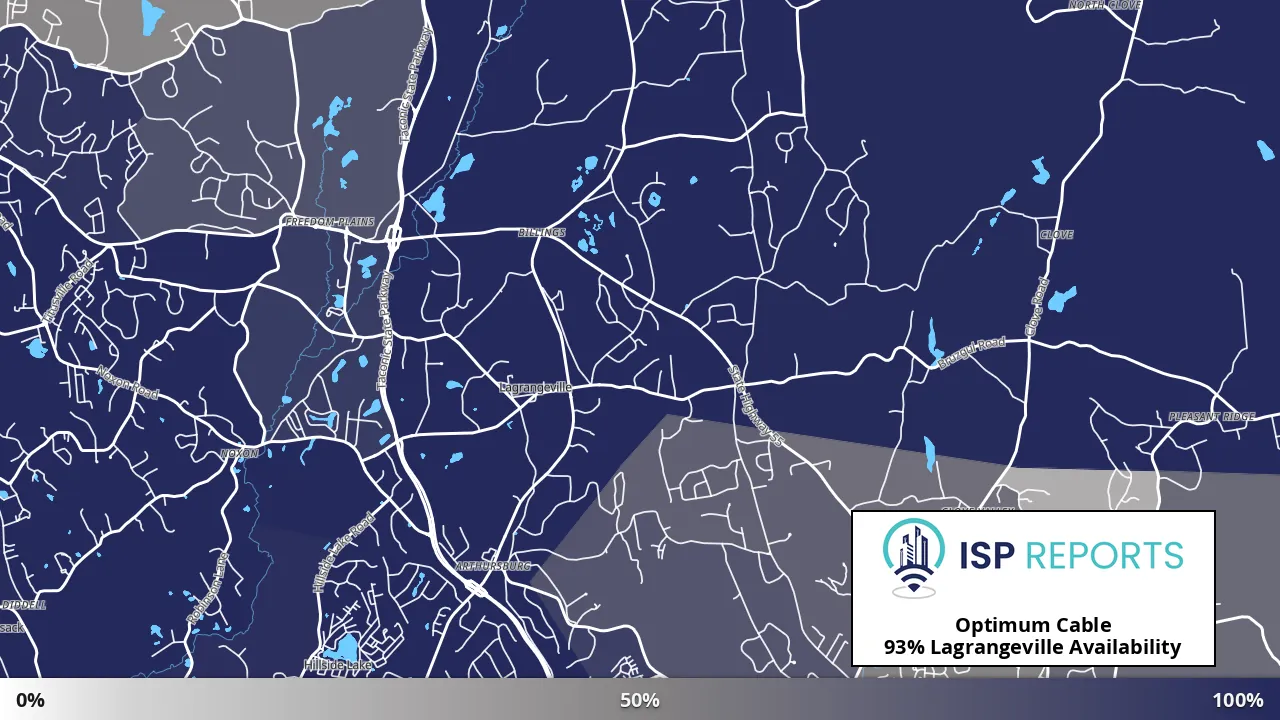 Lagrangeville, NY map of internet availability
