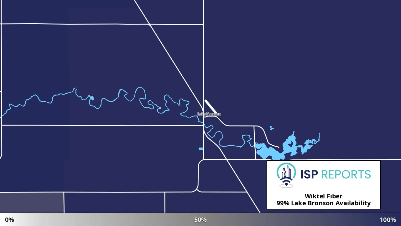 Lake Bronson, MN map of internet availability