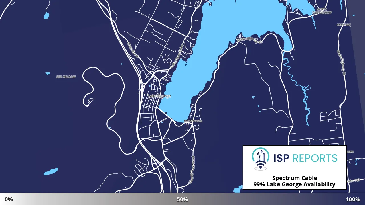 Lake George, NY map of internet availability