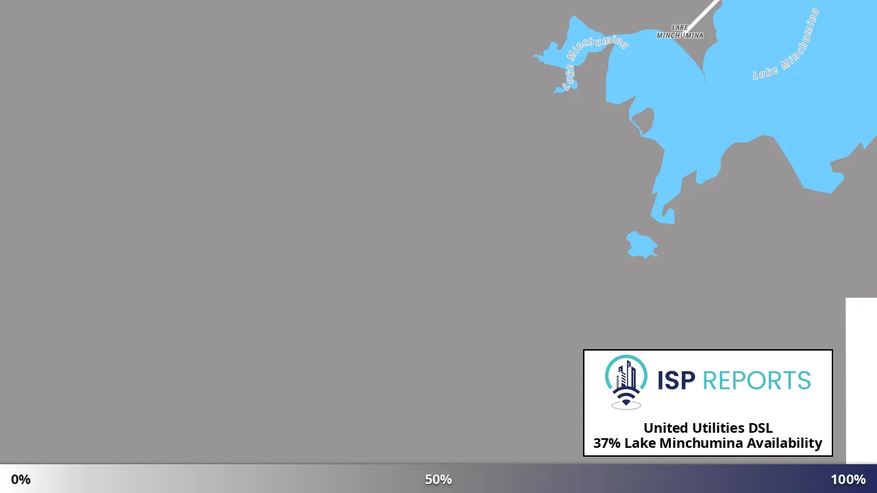 Lake Minchumina, AK map of internet availability