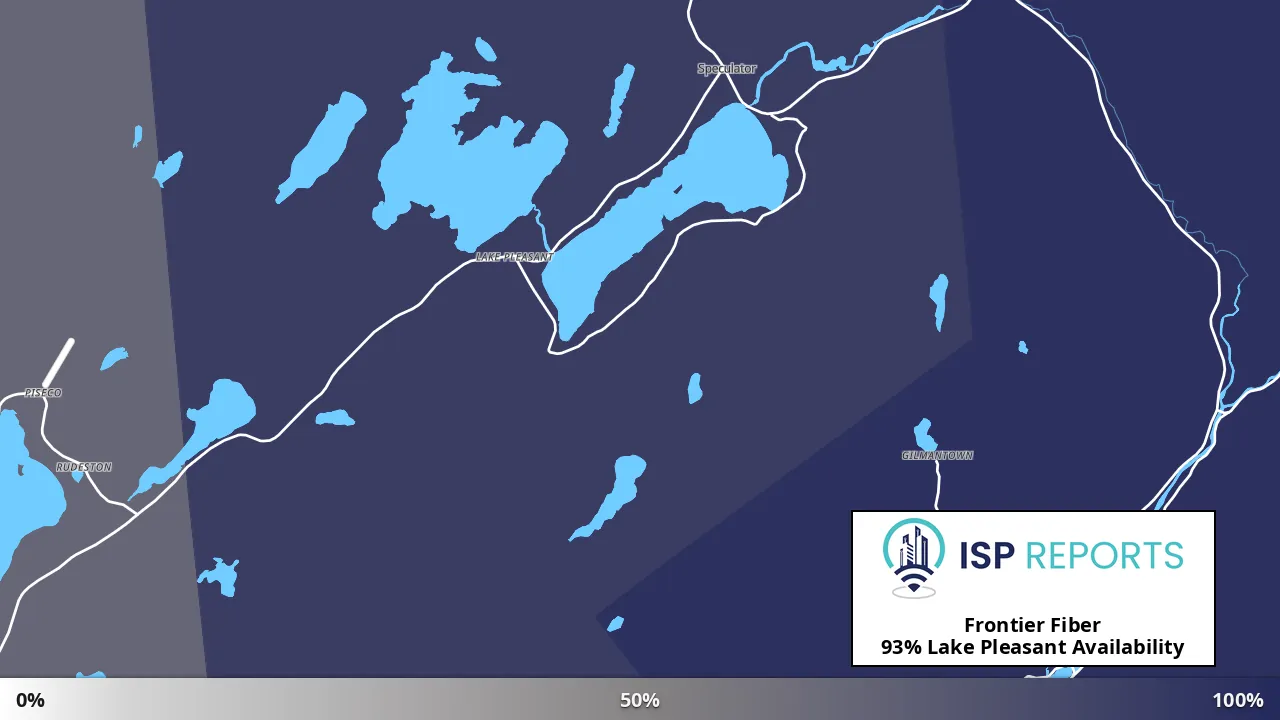 Lake Pleasant, NY map of internet availability