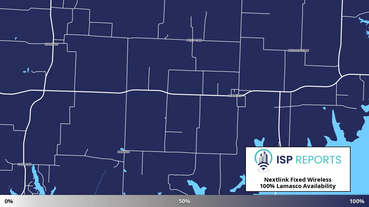 Lamasco, TX map of internet availability