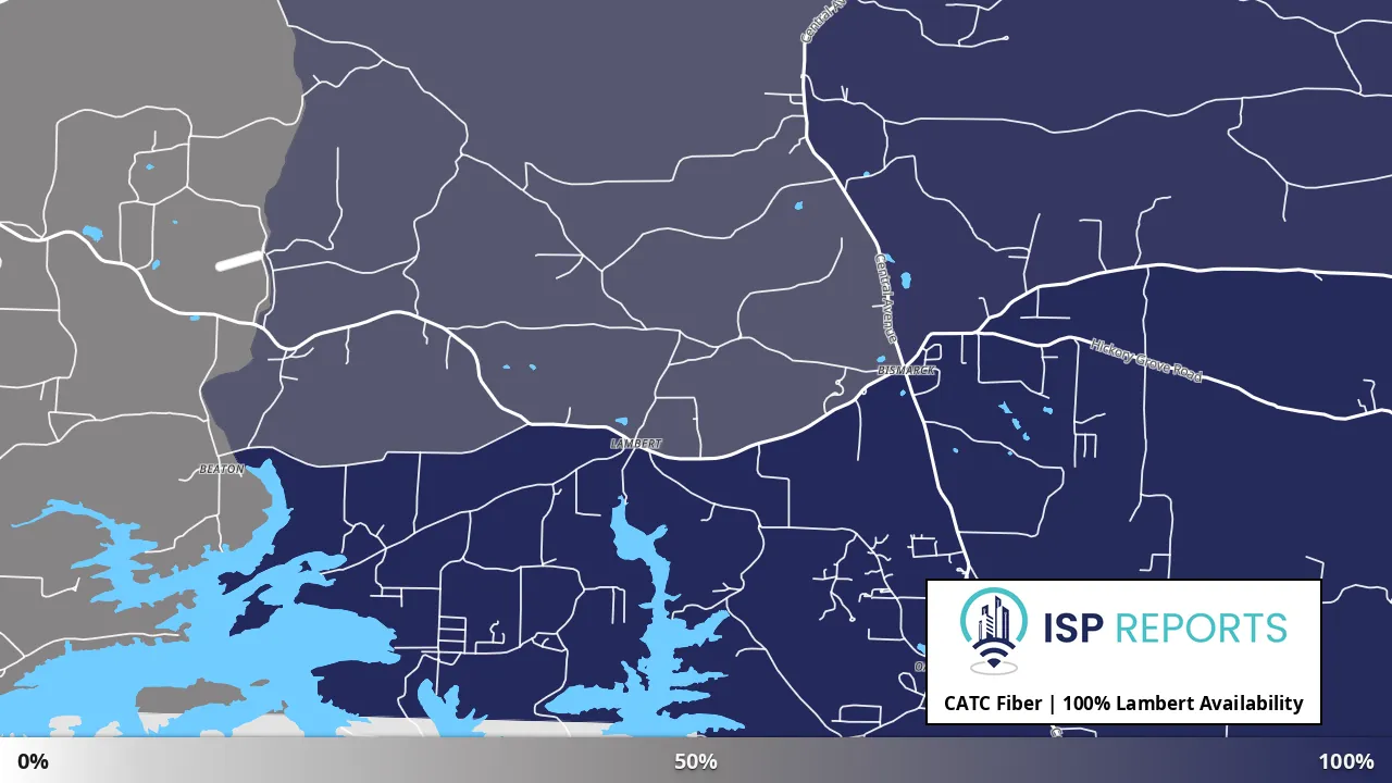 Lambert, AR map of internet availability