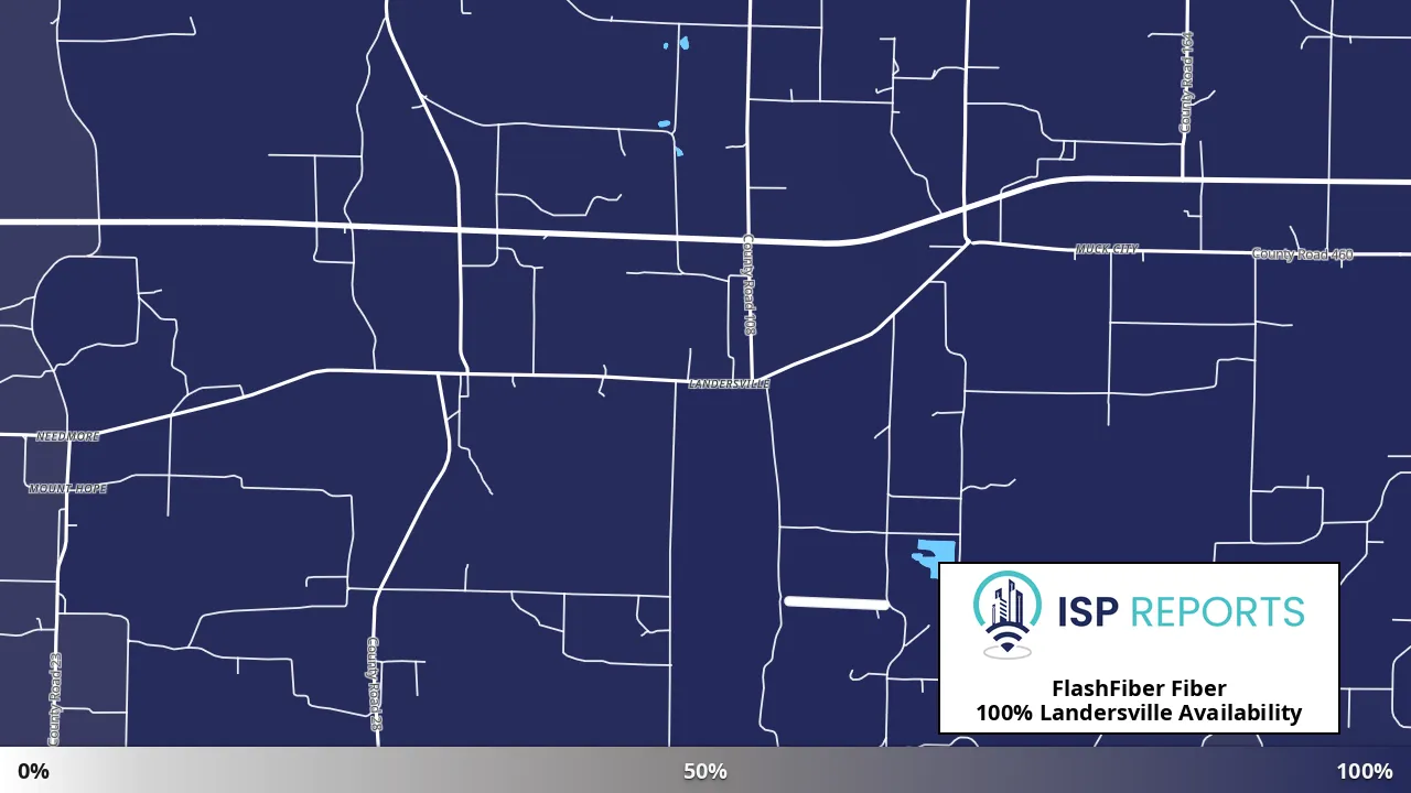 Landersville, AL map of internet availability