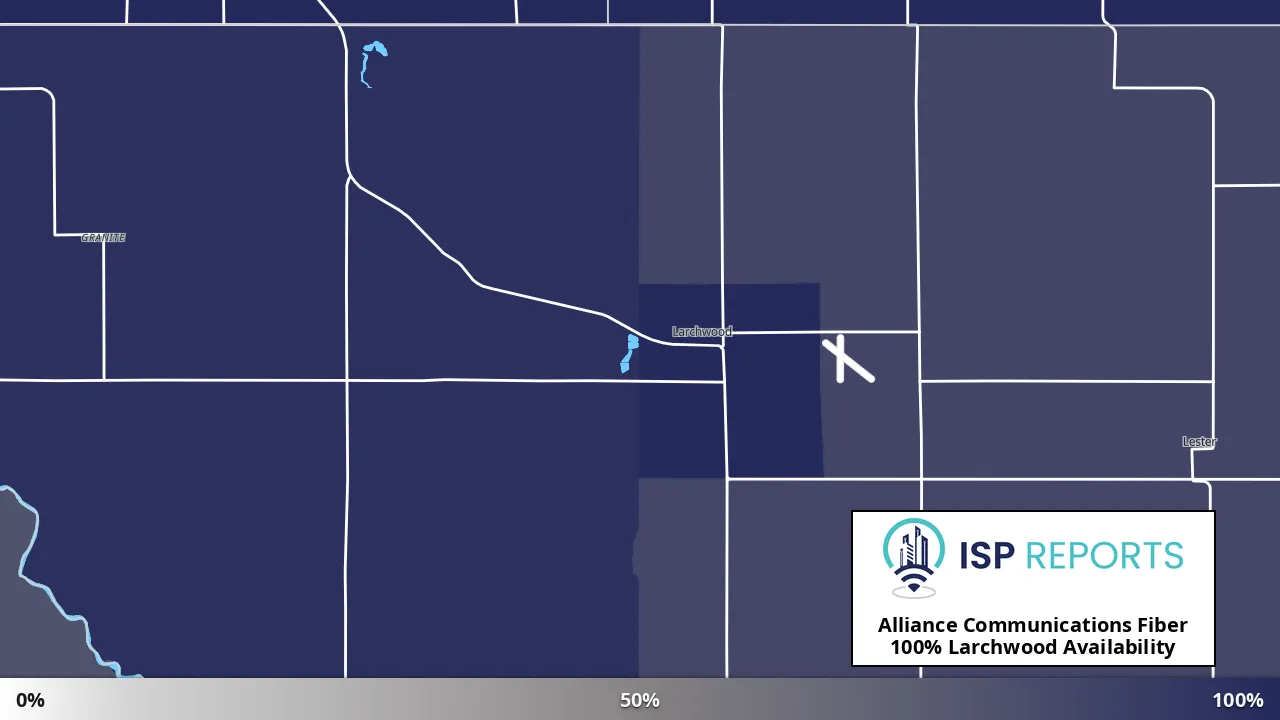 Larchwood, IA map of internet availability