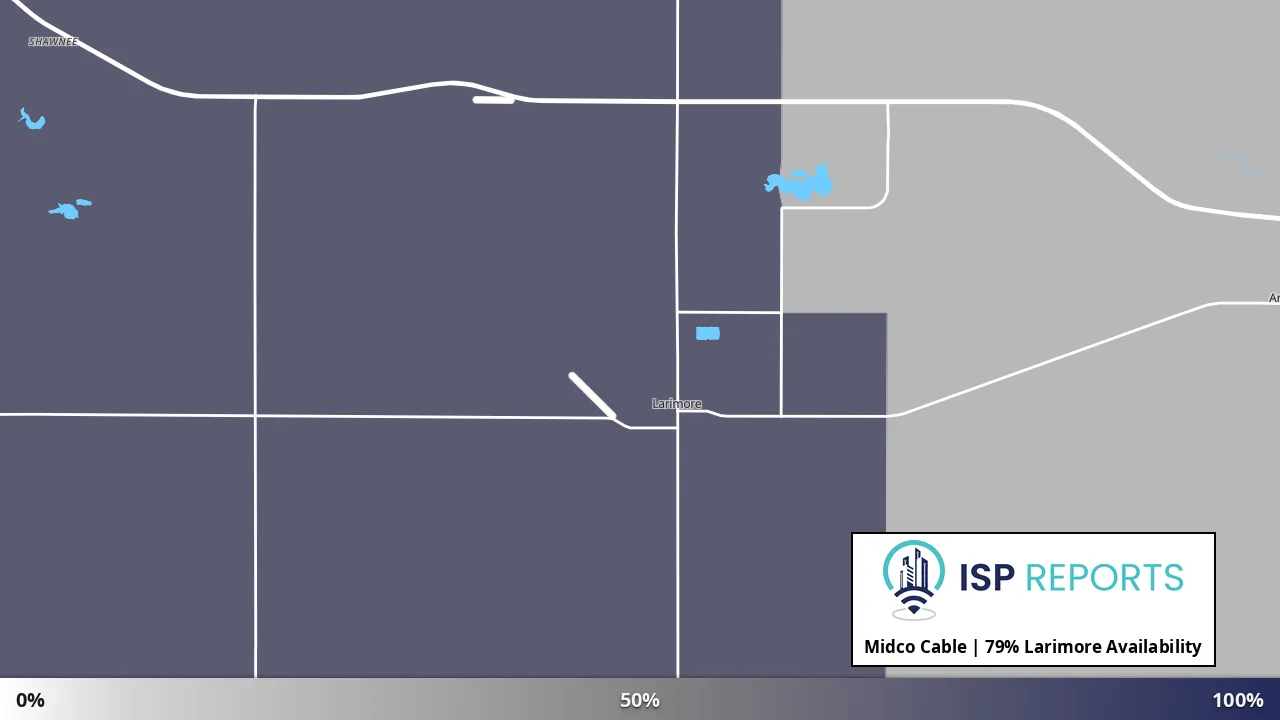 Larimore, ND map of internet availability
