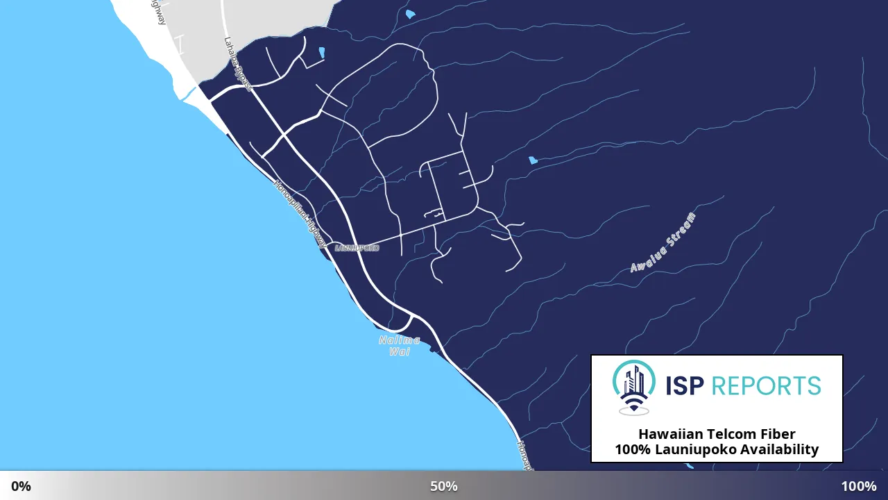Launiupoko, HI map of internet availability