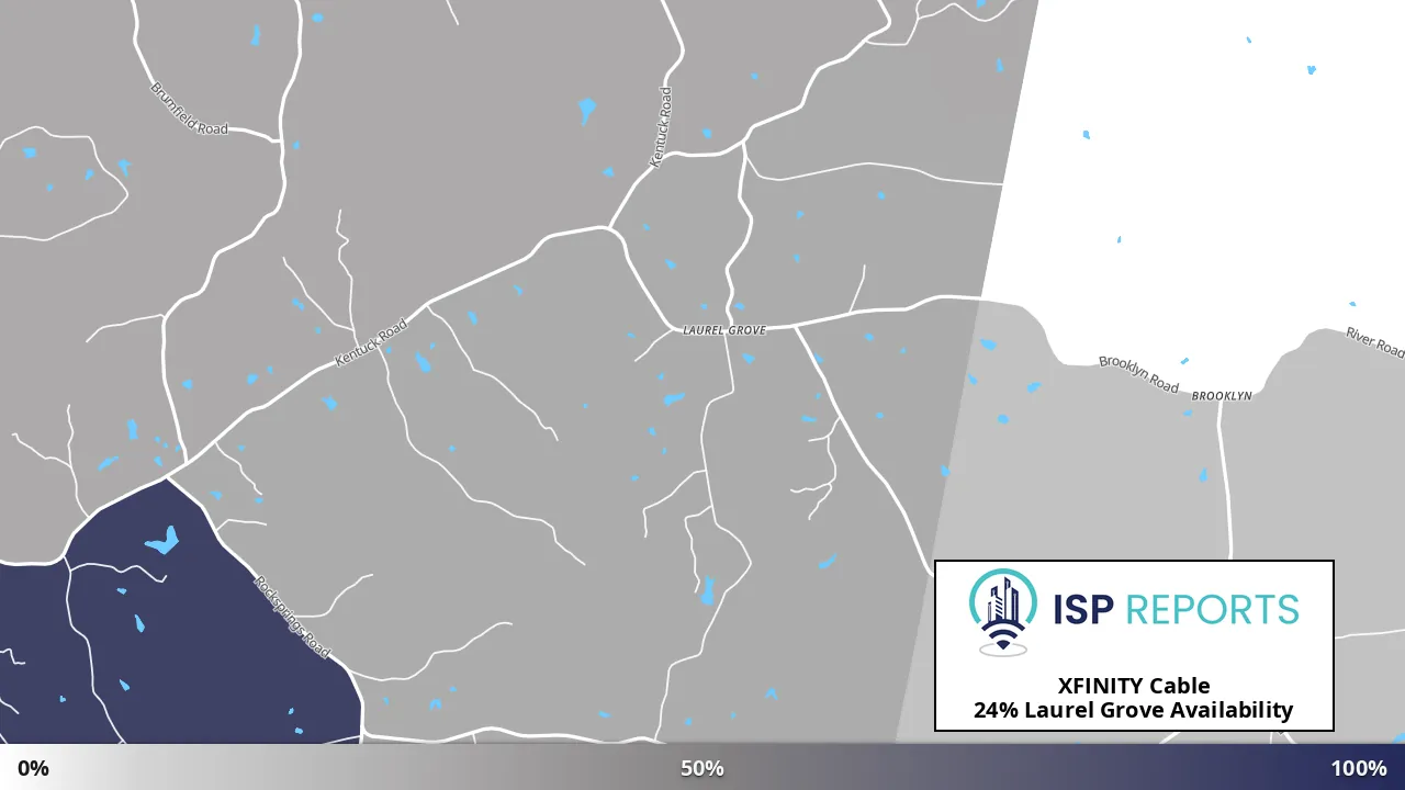 Laurel Grove, VA map of internet availability