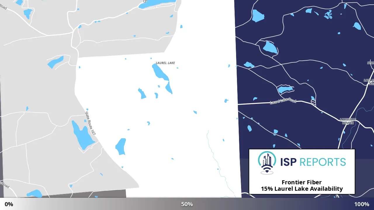 Laurel Lake, PA map of internet availability