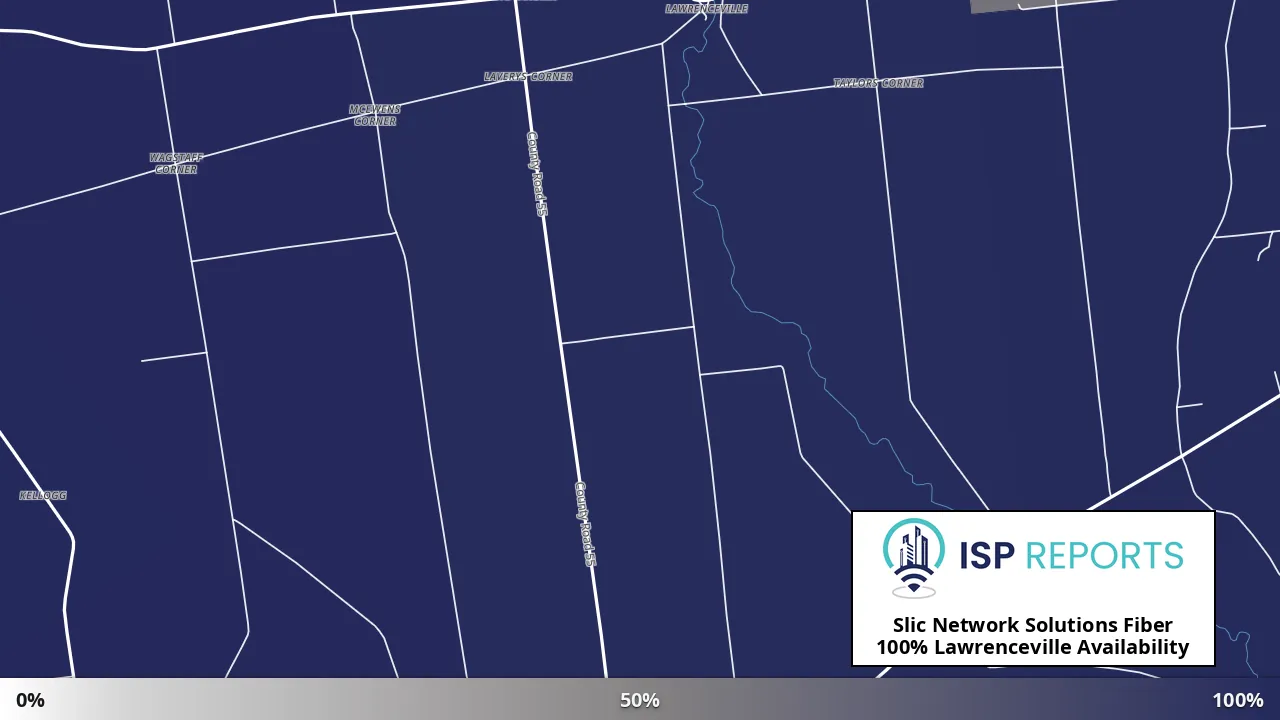 Lawrenceville, NY map of internet availability