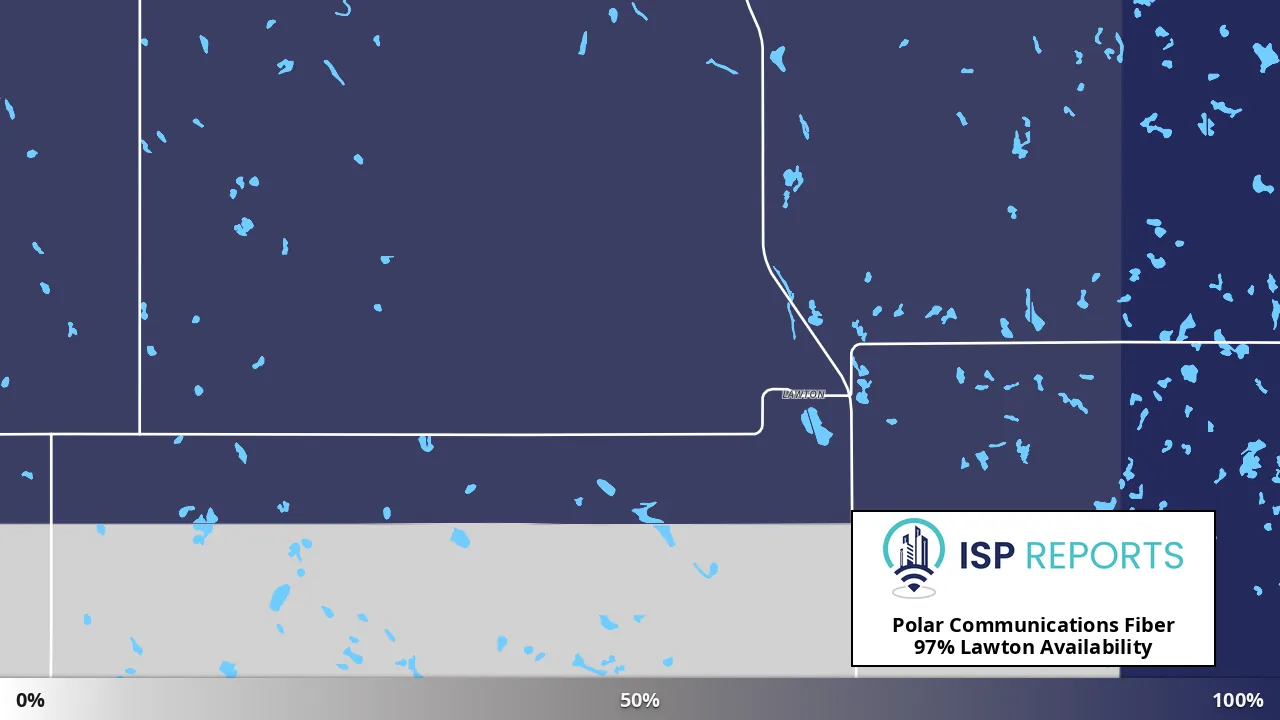 Lawton, ND map of internet availability