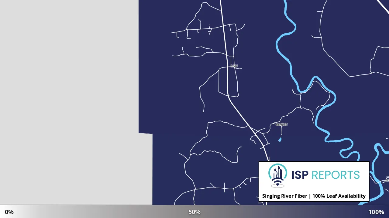Leaf, MS map of internet availability