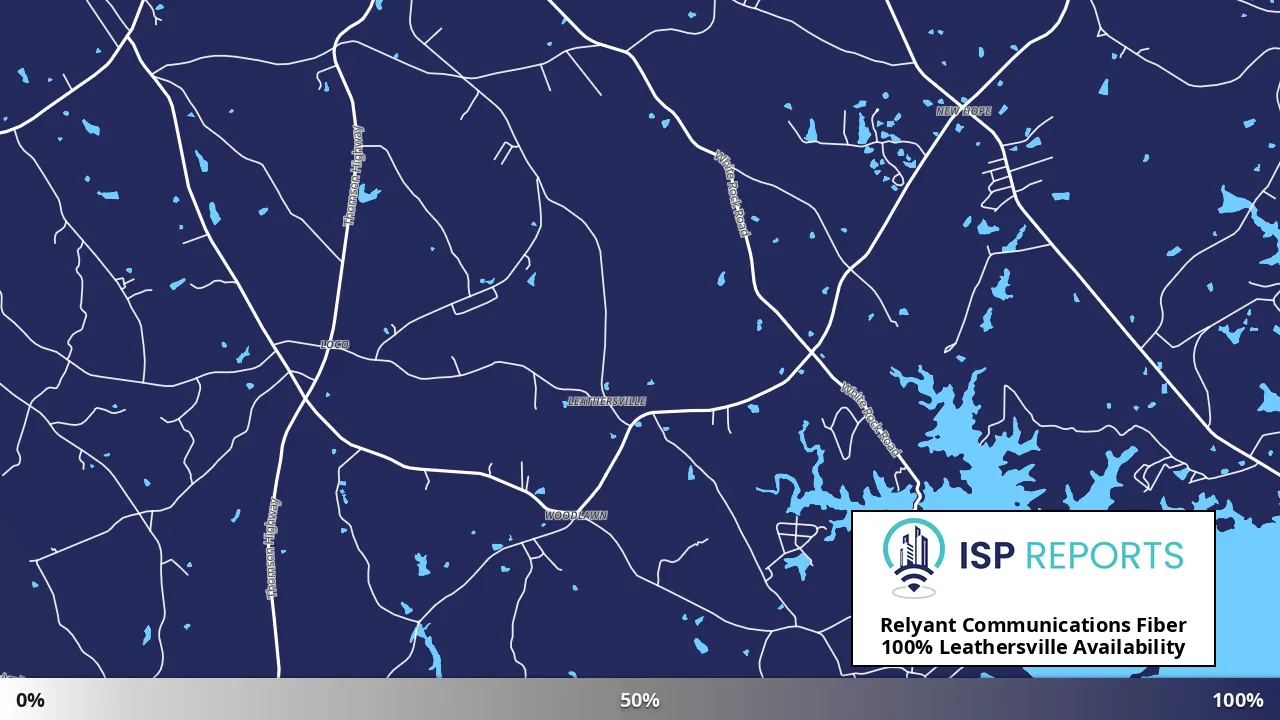 Leathersville, GA map of internet availability