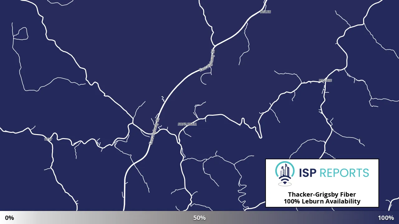 Leburn, KY map of internet availability