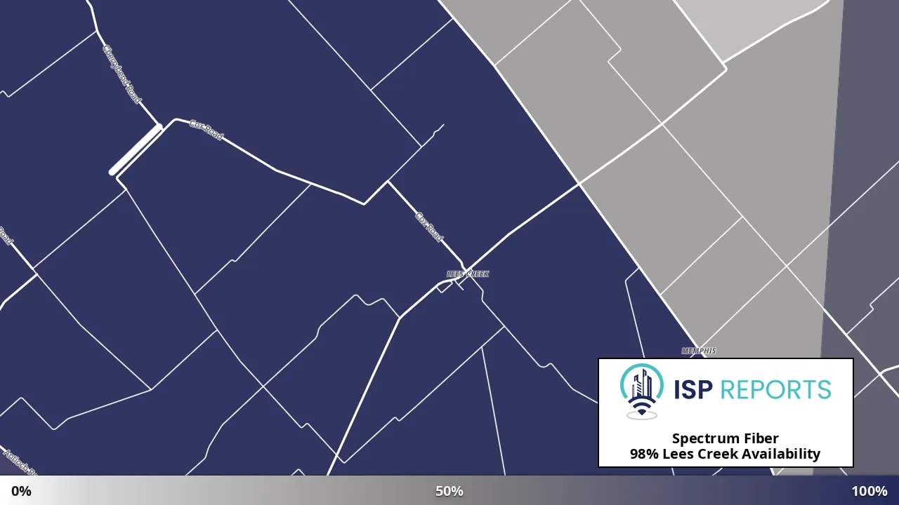 Lees Creek, OH map of internet availability