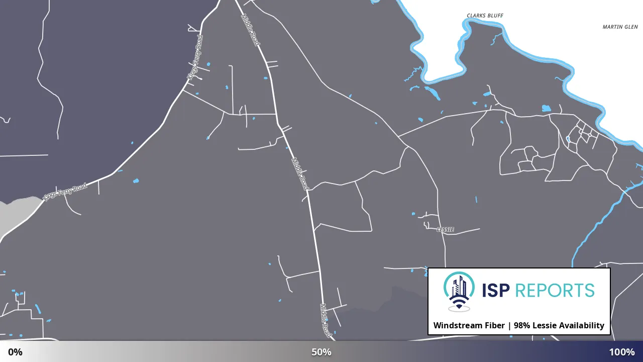 Lessie, FL map of internet availability