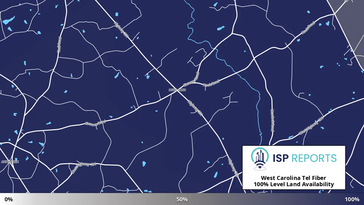 Level Land, SC map of internet availability