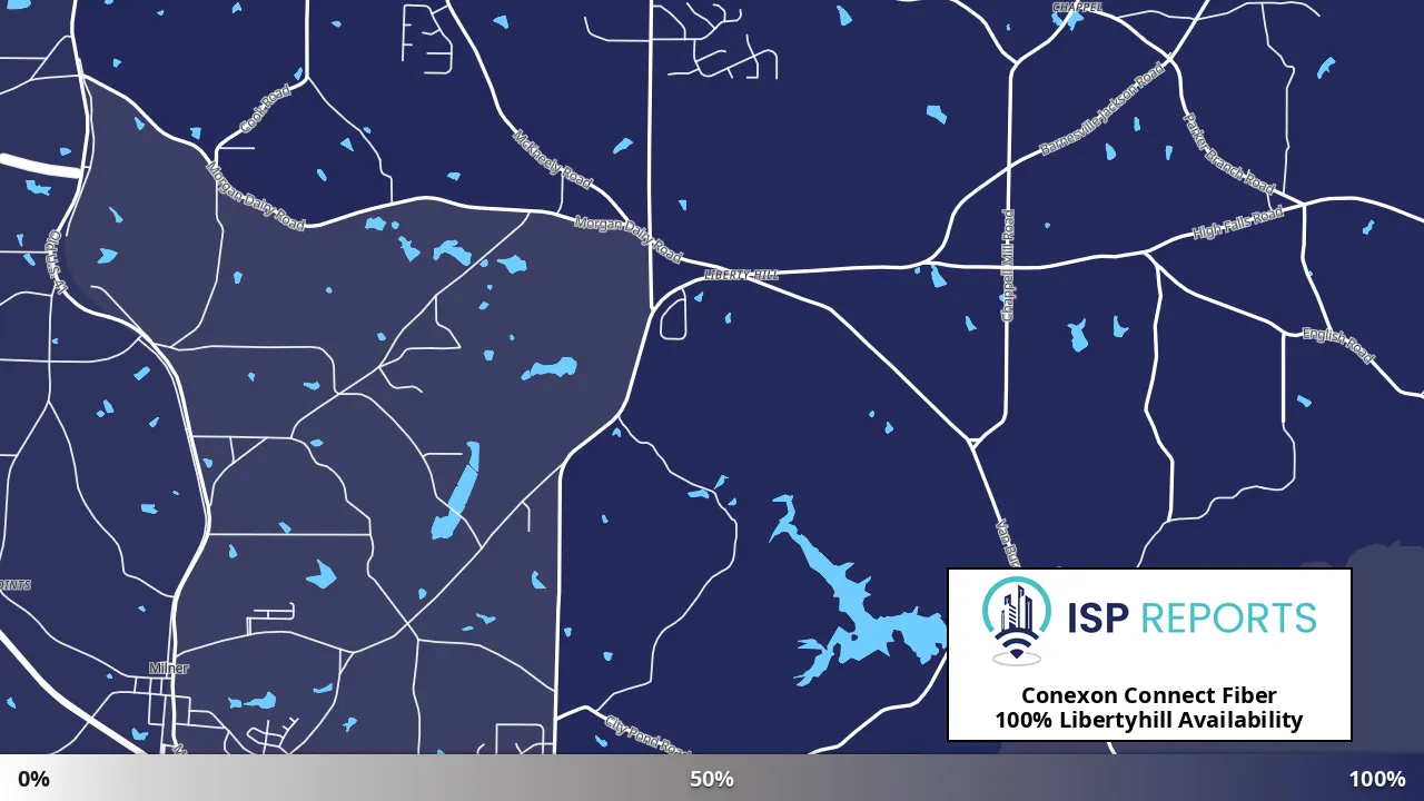 Libertyhill, GA map of internet availability
