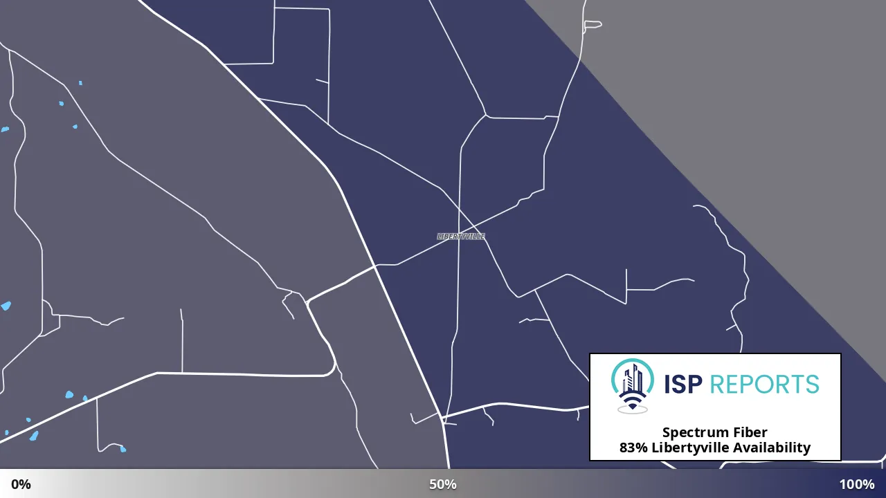 Libertyville, MO map of internet availability