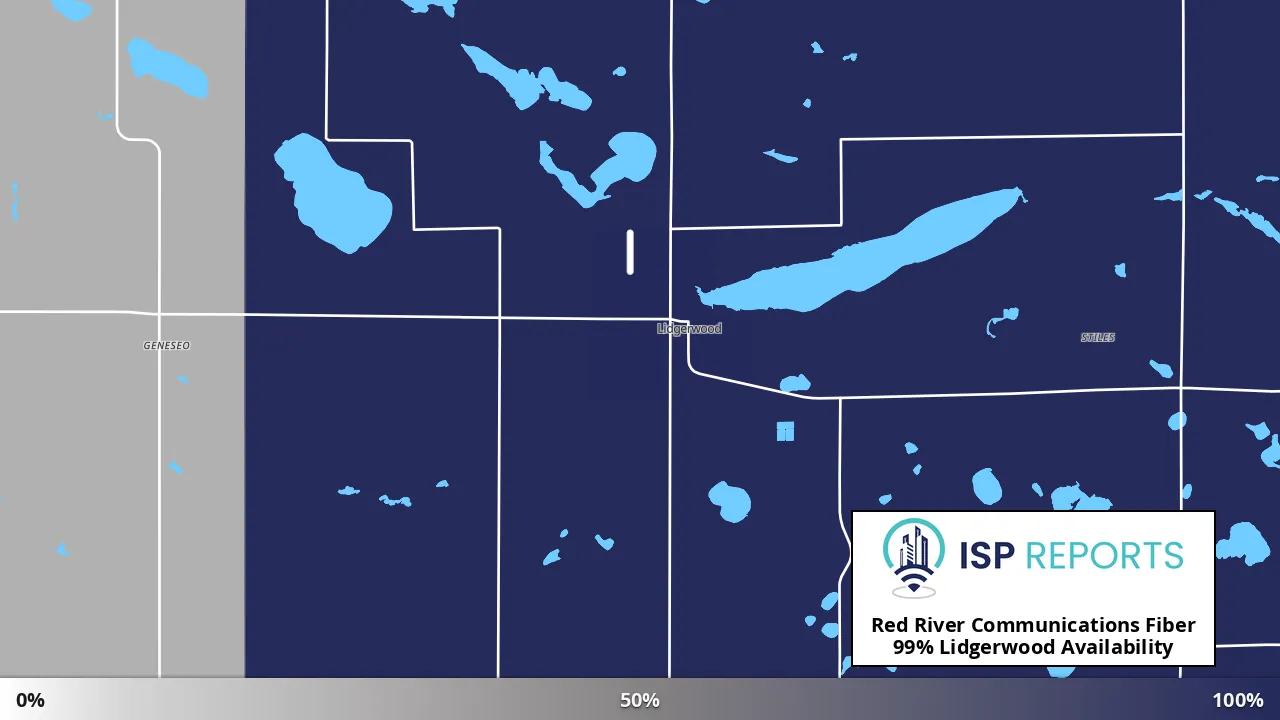 Lidgerwood, ND map of internet availability