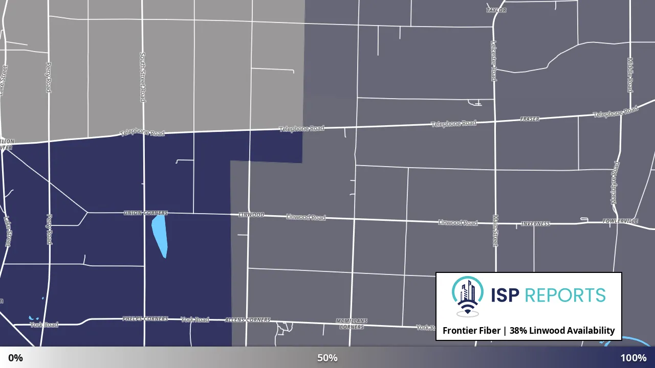 Linwood, NY map of internet availability