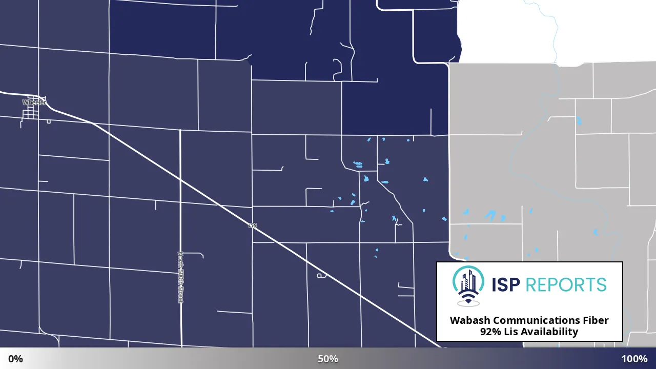 Lis, IL map of internet availability