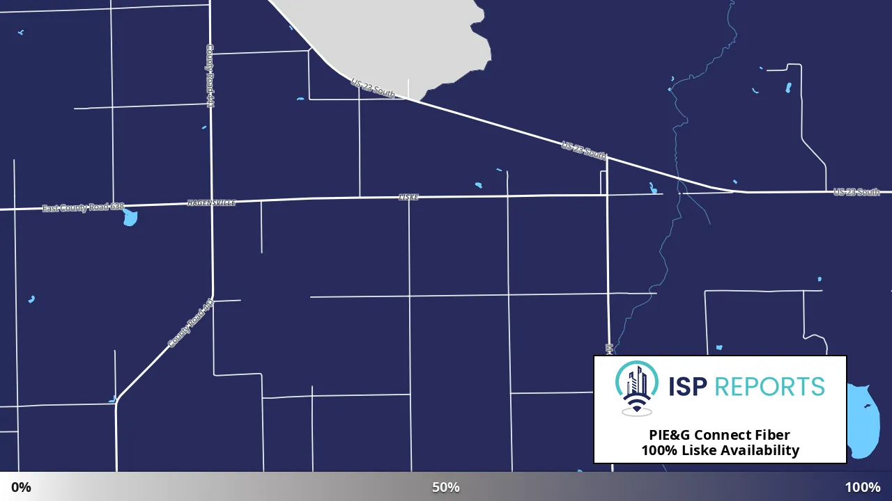 Liske, MI map of internet availability