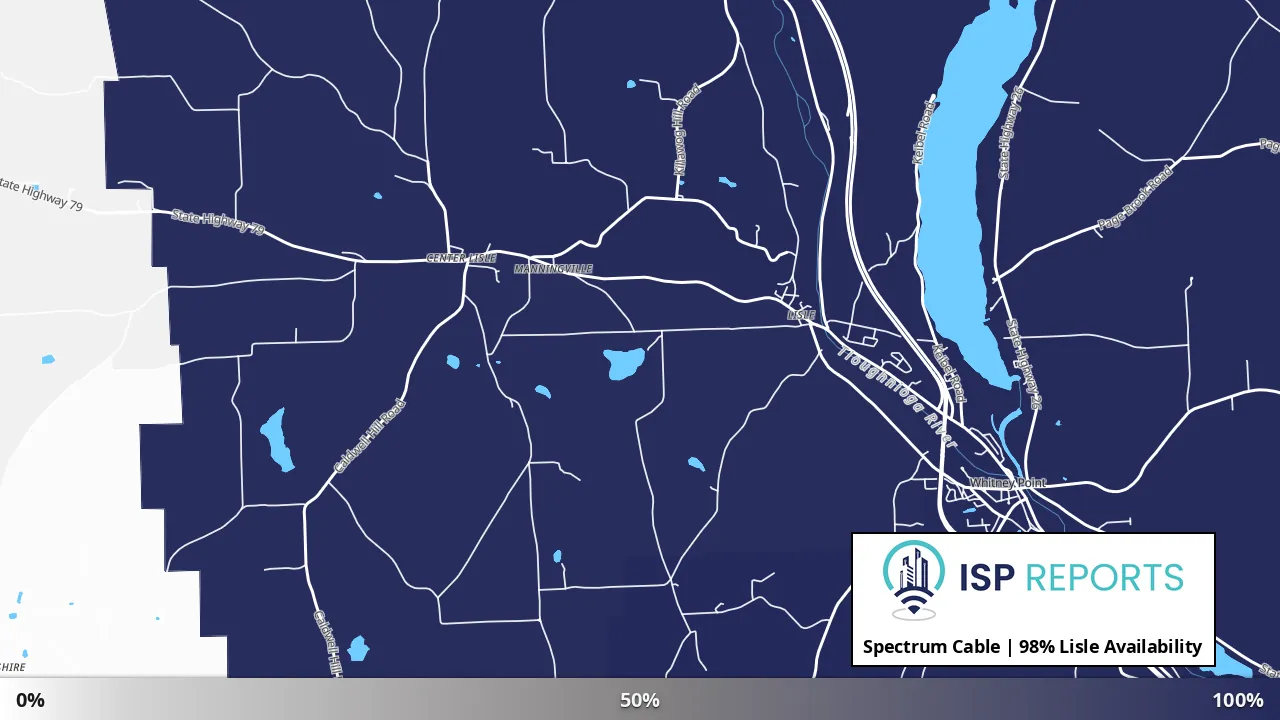 Lisle, NY map of internet availability