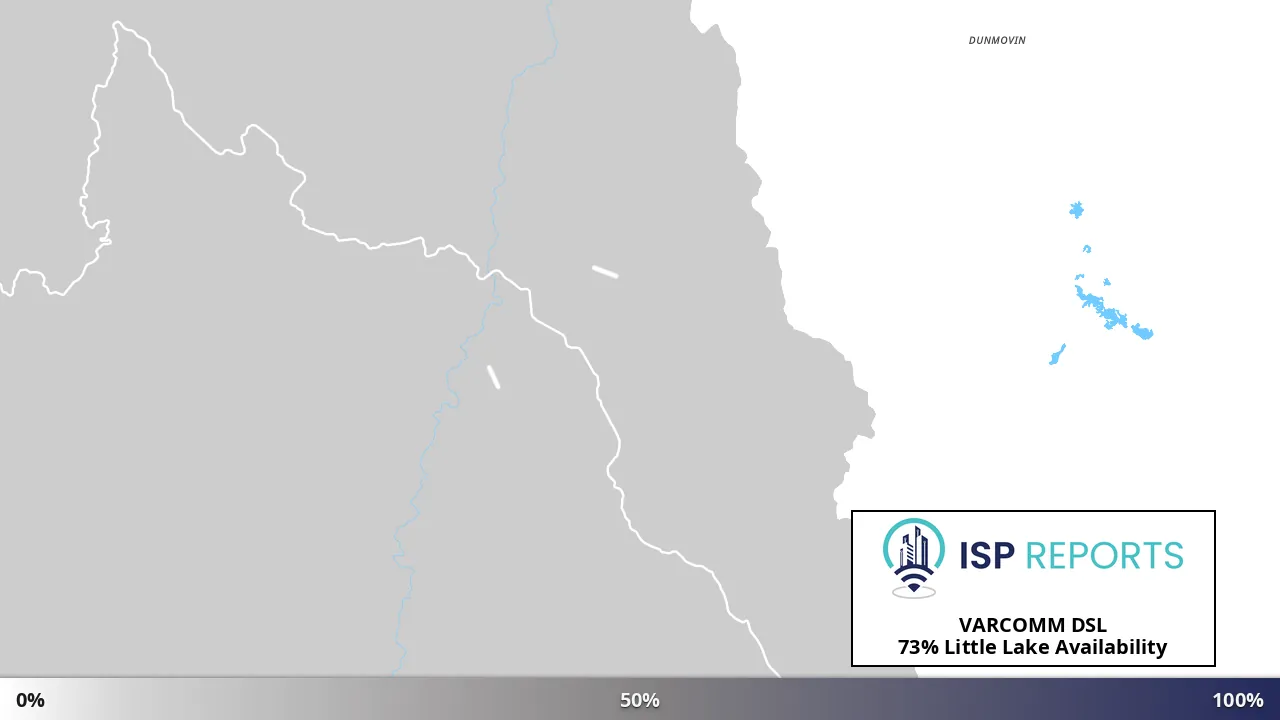 Little Lake, CA map of internet availability