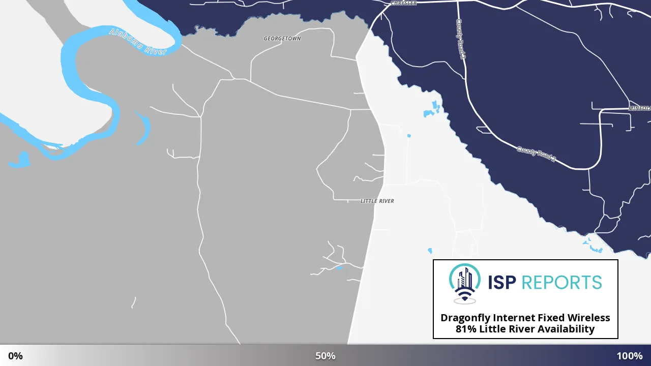 Little River, AL map of internet availability