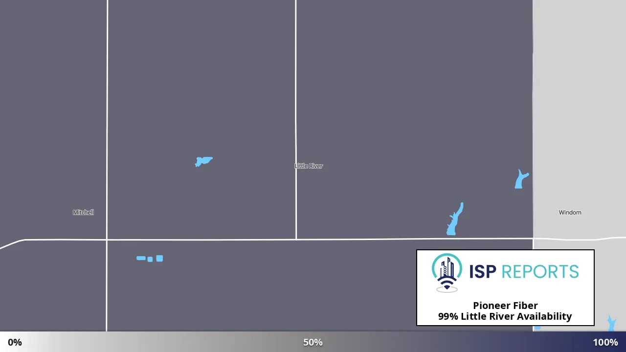 Little River, KS map of internet availability