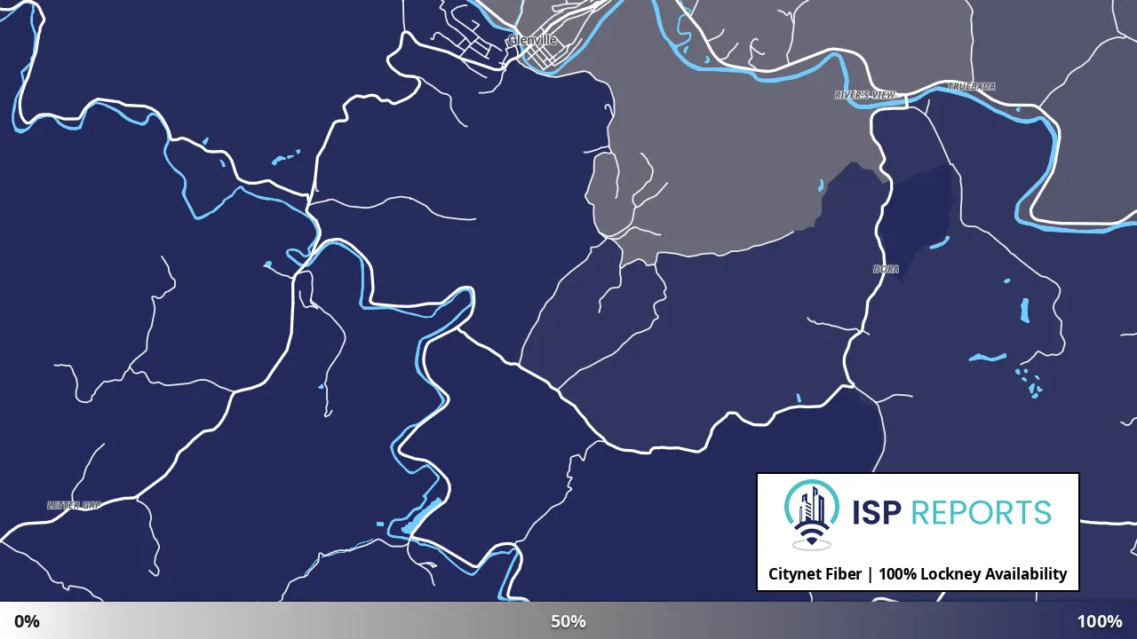 Lockney, WV map of internet availability