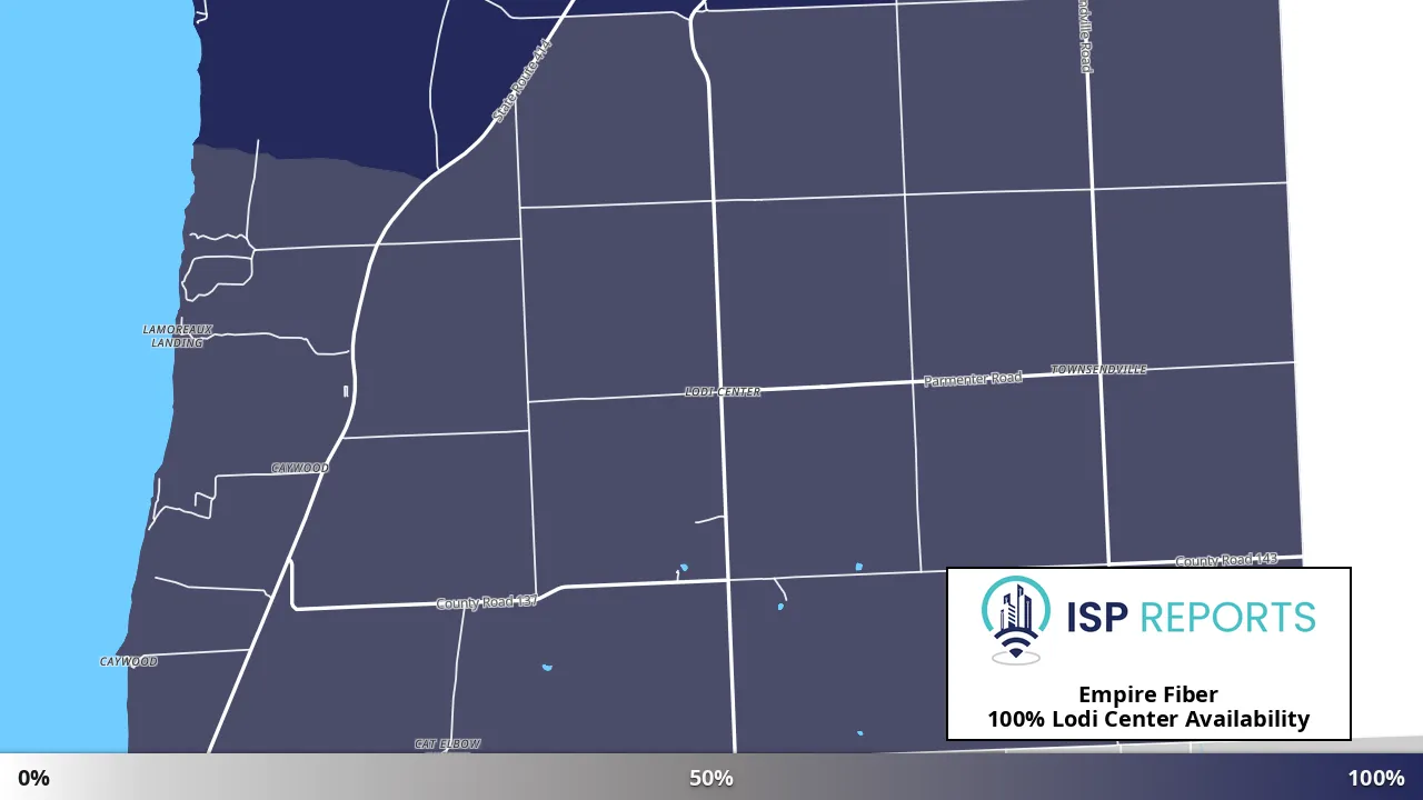 Lodi Center, NY map of internet availability
