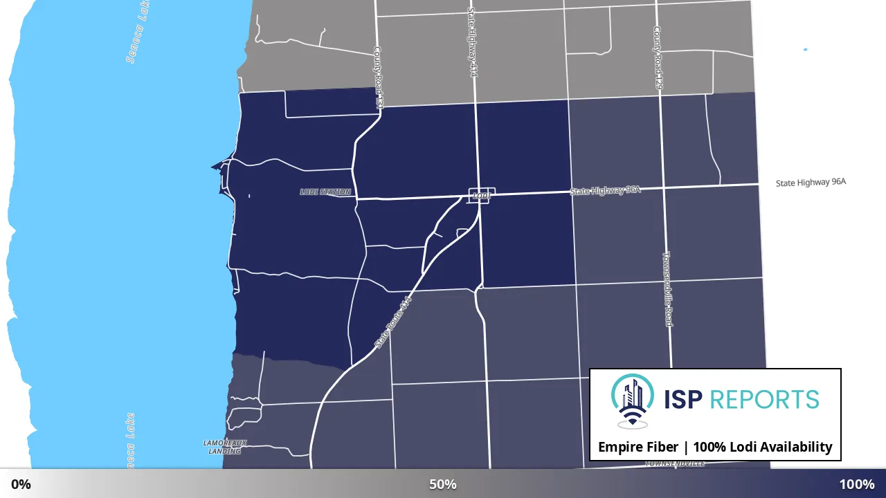 Lodi, NY map of internet availability