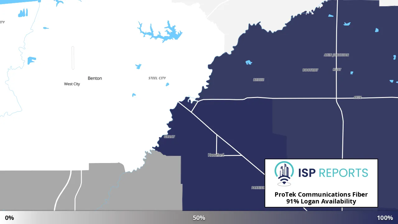 Logan, IL map of internet availability