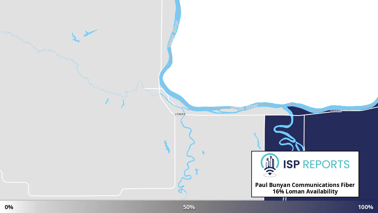 Loman, MN map of internet availability