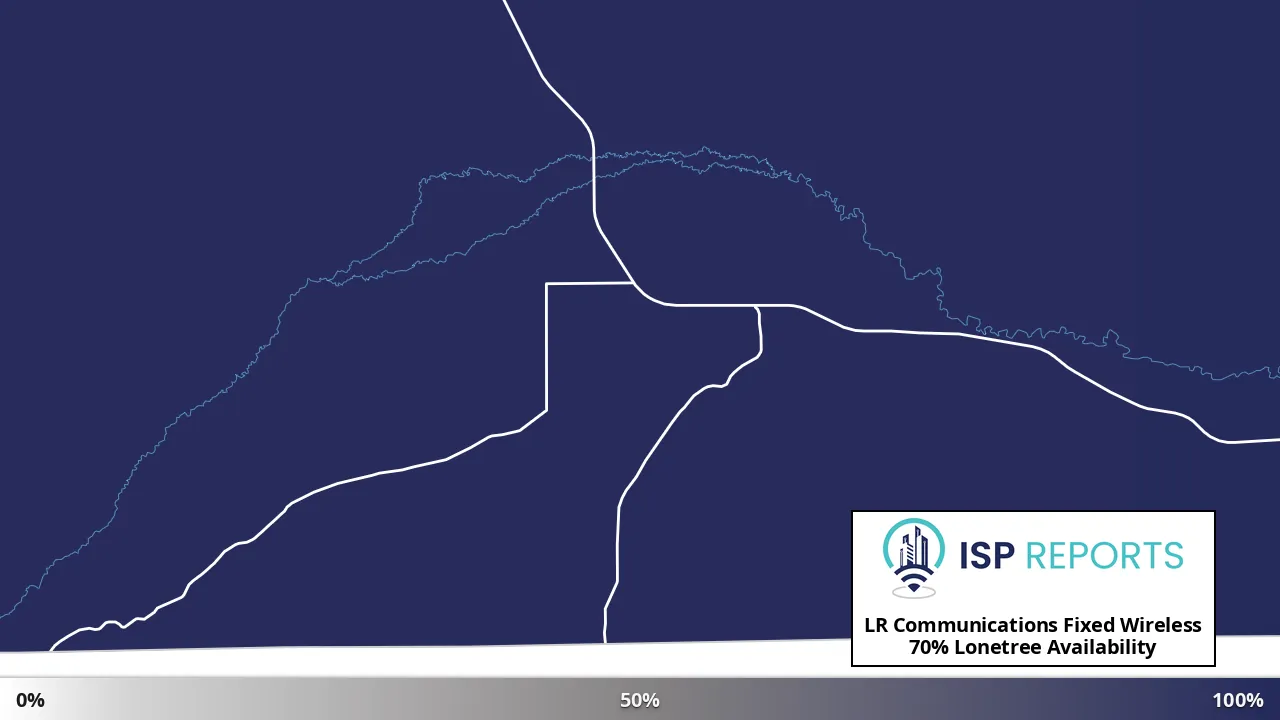 Lonetree, WY map of internet availability