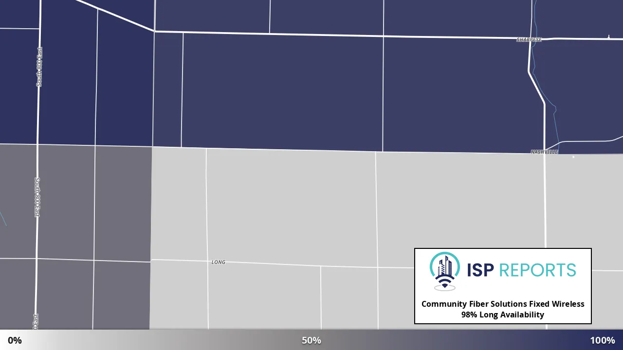 Long, OH map of internet availability