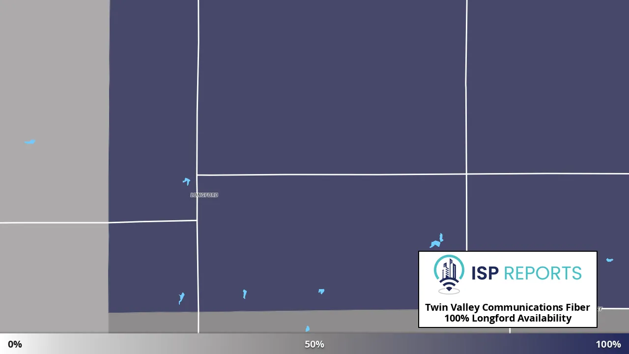 Longford, KS map of internet availability