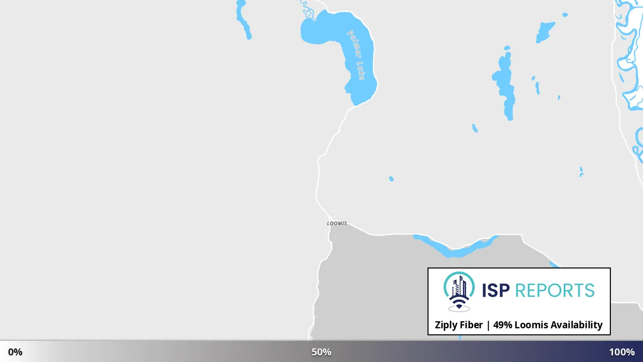 Loomis, WA map of internet availability