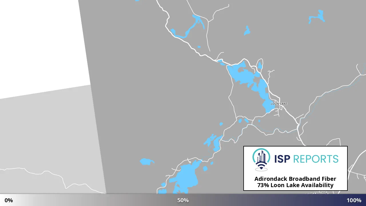 Loon Lake, NY map of internet availability