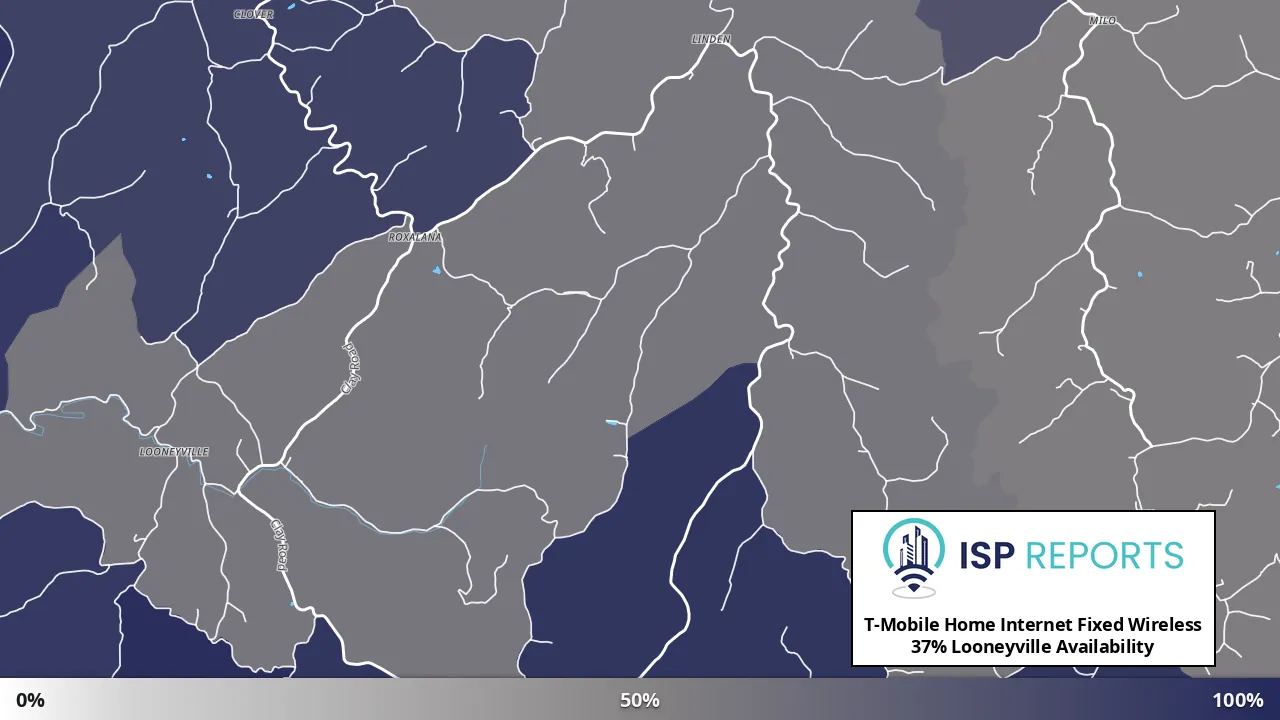 Looneyville, WV map of internet availability