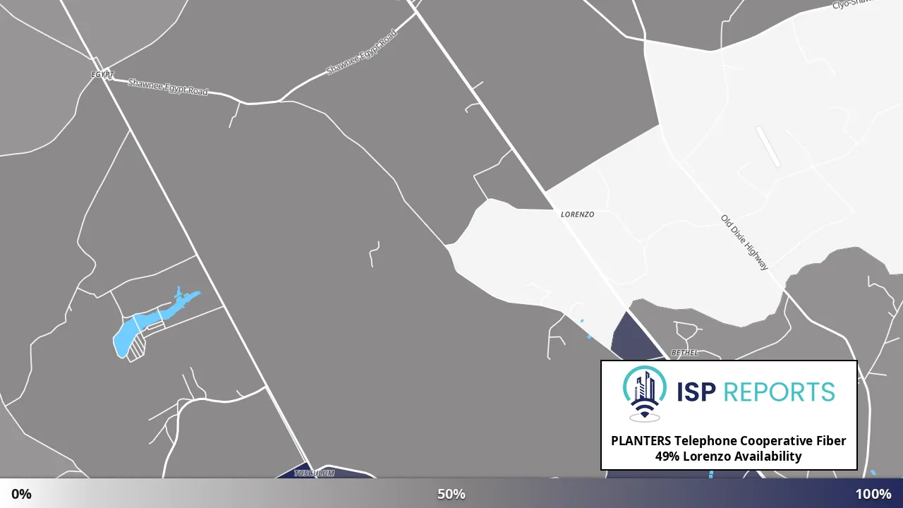 Lorenzo, GA map of internet availability