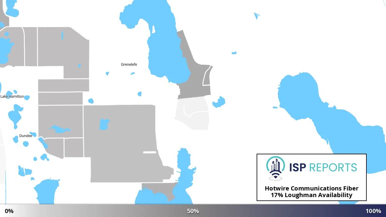 Loughman, FL map of internet availability