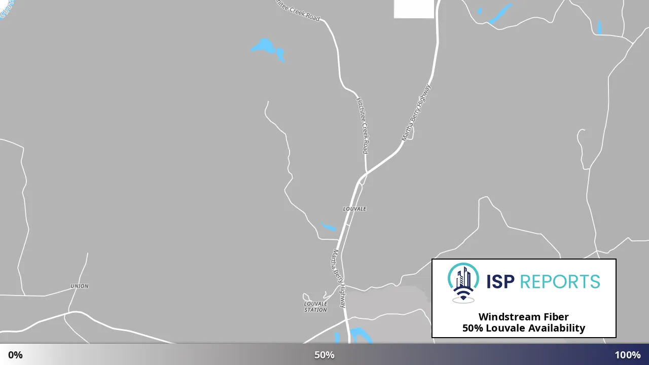 Louvale, GA map of internet availability
