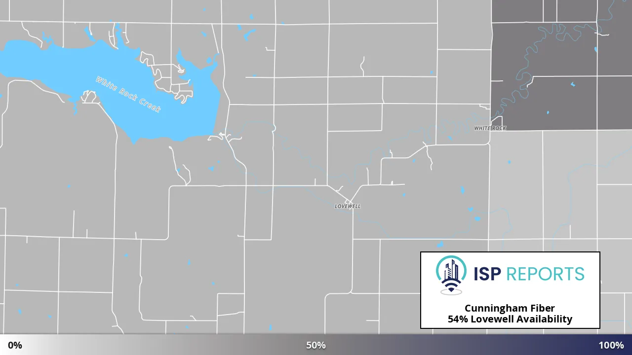 Lovewell, KS map of internet availability