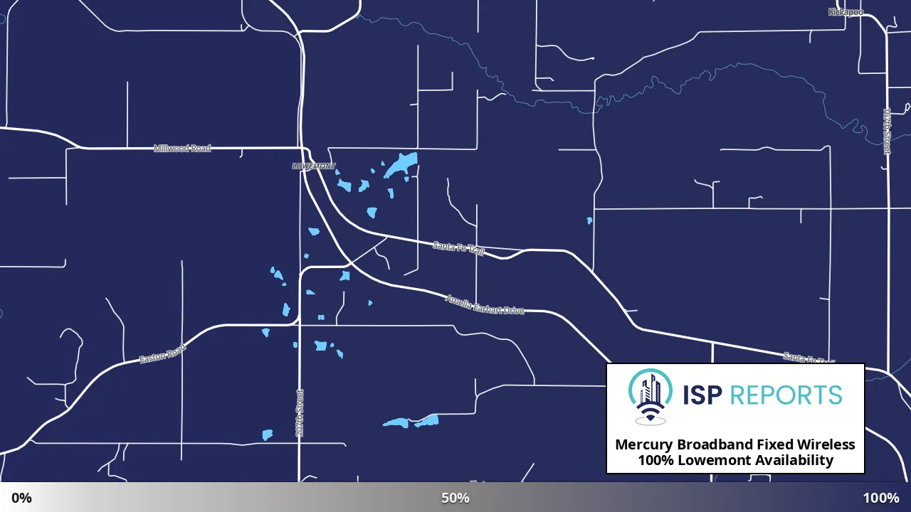 Lowemont, KS map of internet availability